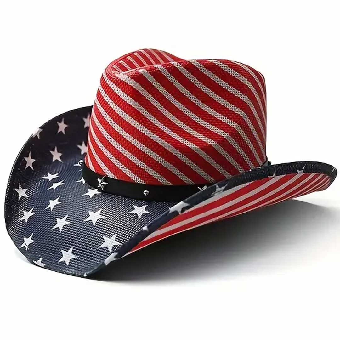 USA Flag Cowboy Hat