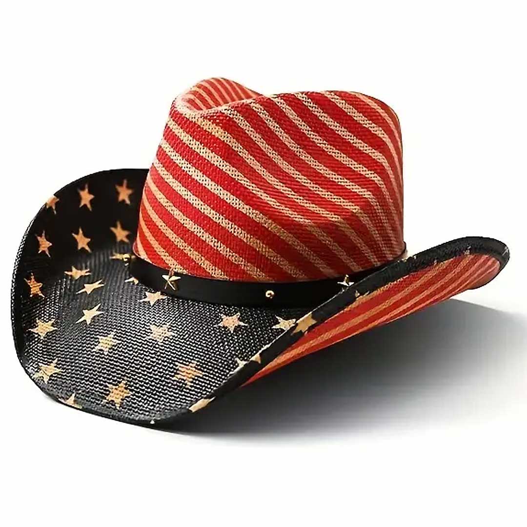 USA Flag Cowboy Hat