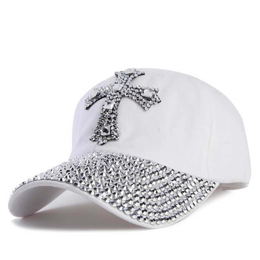 Cross Crystal Cap