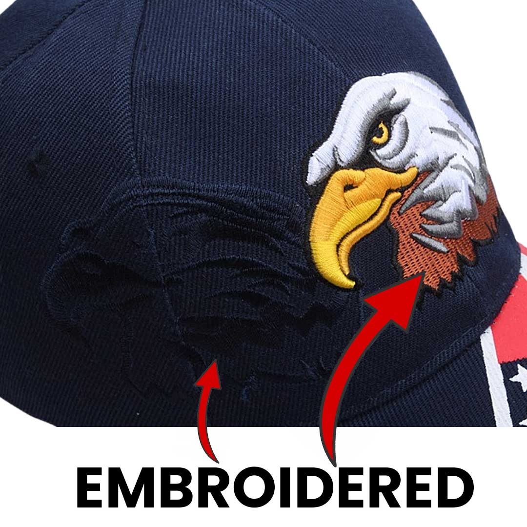 Eagle Embroidered Flag Cap v2