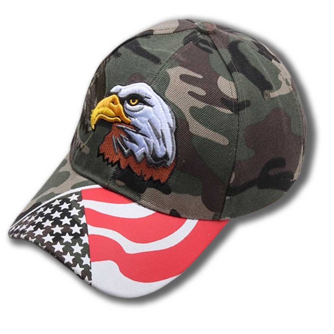 Eagle Embroidered Flag Cap v2