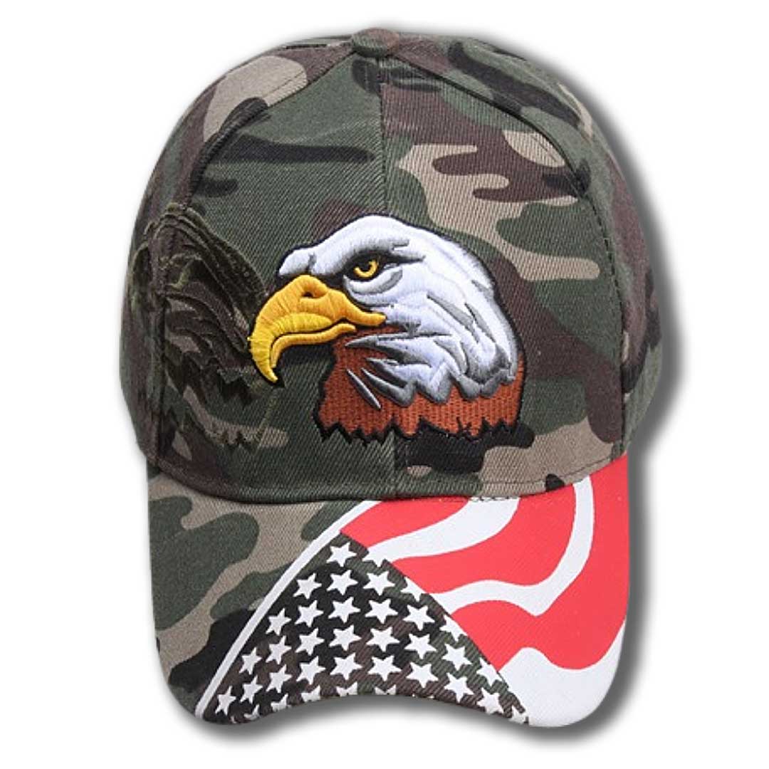 Eagle Embroidered Flag Cap v2