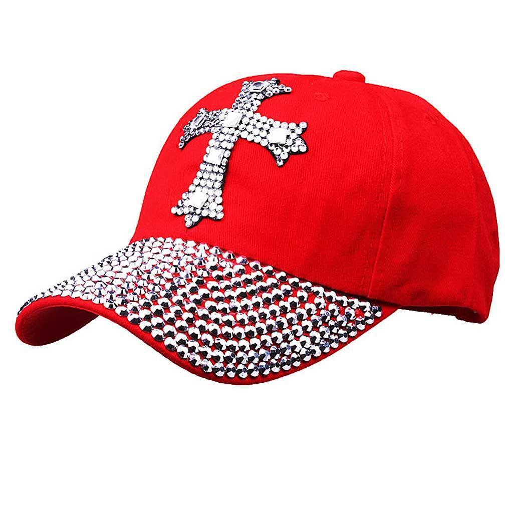 Cross Crystal Cap